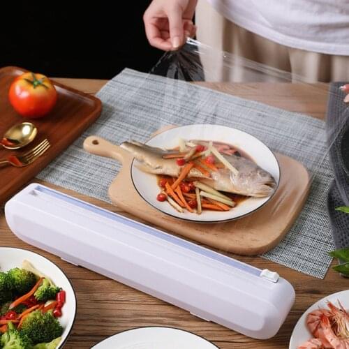 Preservative Film Foil Wax Paper Cutter Plastic Wrap Dispenser Kitchen Gadget