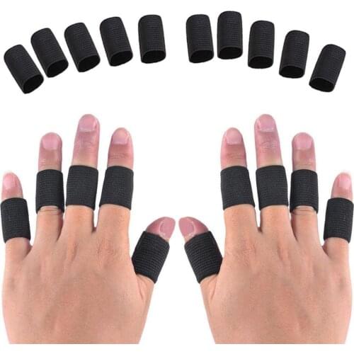 10pcs Stretchy Sports Finger Sleeves Arthritis Support Finger Guard Outdoor Basketball Volleyball Finger Protection
