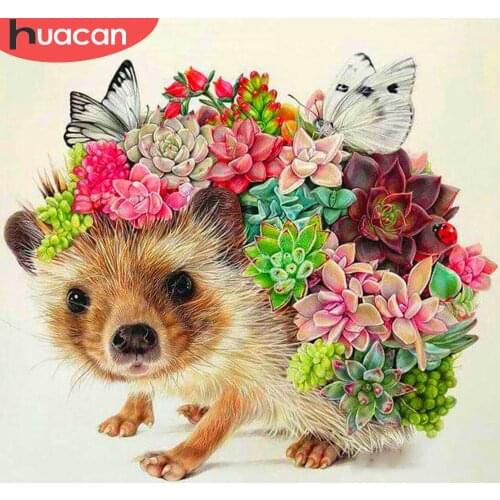 HUACAN 5D DIY Diamond Painting Animal Full Square Diamond Embroidery Sale Diamond Mosaic Rhinestone Picture Decor Home Gift