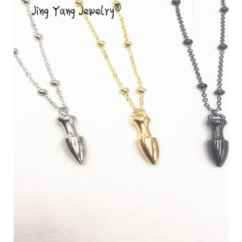 Jingyang Pendola Reiki chakra Pendolas of pendulums for dowsing European copper Pink Gold In Fashion With Necklase Chain Chakra