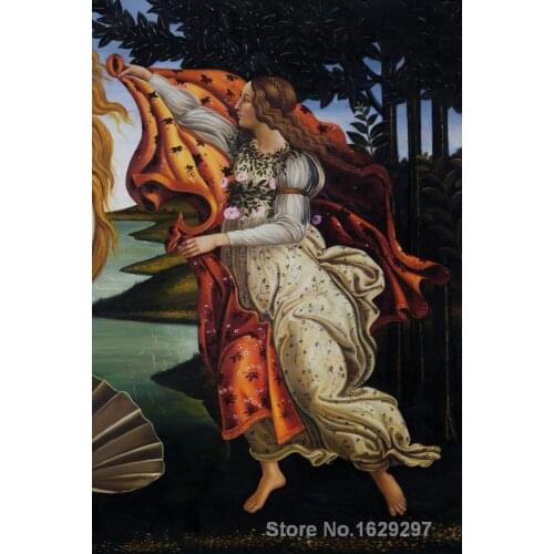 Oil Painting for kids room Birth of Venus (right panel) by Sandro Botticelli Hand painted High quality