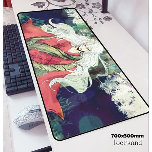 Inuyasha mouse pad 70x30cm gaming mousepad anime High quality office notbook desk mat Gift padmouse games pc gamer mats