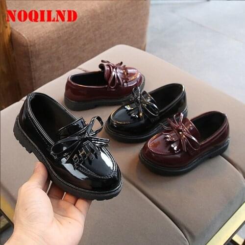 Childrens Shoes Girls Boys Sneakers Princess Baby Toddler Dress Shoes Flat Casual Sneaker Patent Leather Shoes For Girls 21-30