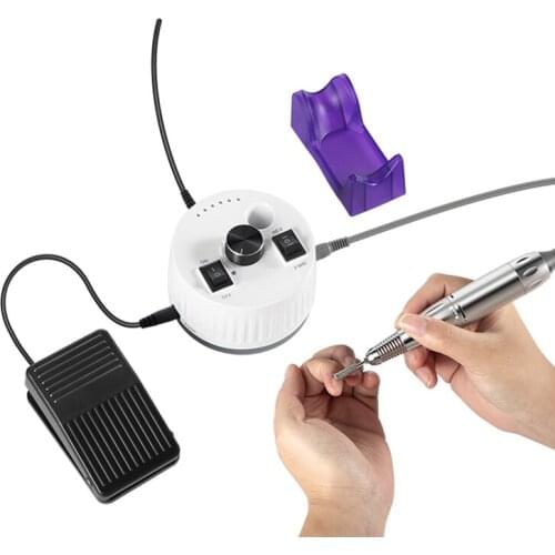 24W 35000rpm Mini Strong Electric Nail Drill Machine Manicure Pedicure Milling Cutter Accessories Nail File Tool Kit