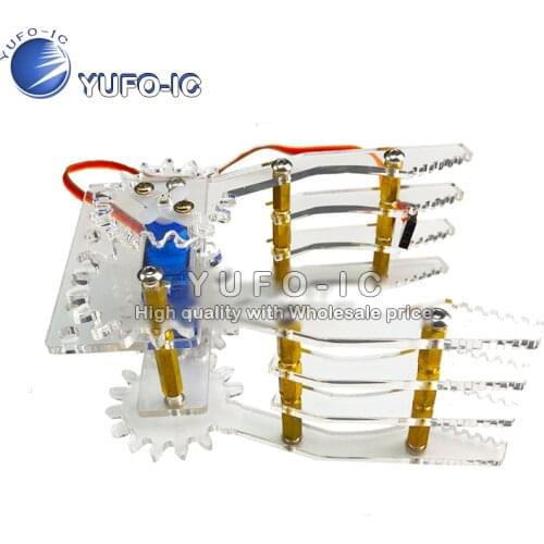 Steering gear mechanical claw bulk, 9 grams of steering gear fetching manipulator gripper yakeli splicing symmetric catcher