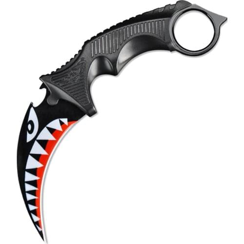 CIMA CSGO Doppler Karambit Hawkbill Full Tang Neck Knife ABS Sheath - (Limited Edition)