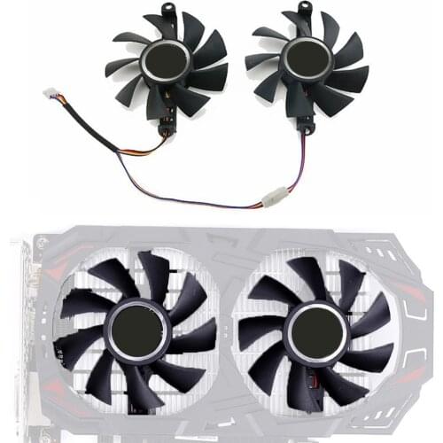 Square Hole / Round Hole Graphics Card Cooler Fan For Colorful P106-100 GTX1060 960 950 NetChi Edition Graphics Card