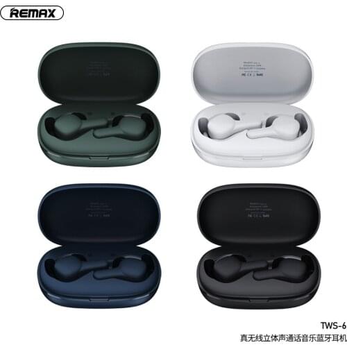 Original Remax bluetooth earphone Wireless MINI Sport Earbuds With Micophone For SmartPhone wireless earphones TWS-6