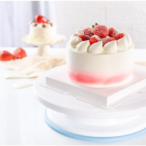 Plastic Cake Plate Turntable Rotating Anti-skid Round Cake Stand Cake Decorating Rotary Table Kitchen DIY Pan Baking Tool