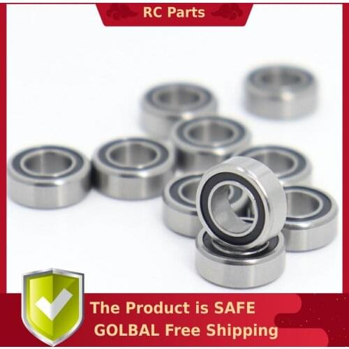 MR116RS Bearing 10 PCS 6x11x4 mm ABEC-3 Hobby Electric RC Car Truck MR116 RS 2RS Ball Bearings MR116-2RS Black Sealed