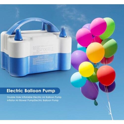 220-240V Portable Electric Balloon Pump Air Compressor AC Plug Double Hole Nozzle electric balloons inflator Tire Air Pump Car