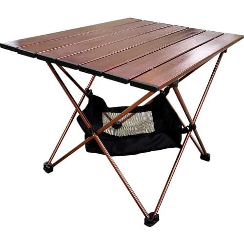 Portable Folding Camping Table Outdoor Canopy Cooking Fold Out Picnic Small Lightweight Metal Camping Folding Table