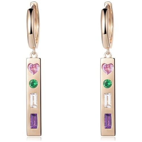 Женские золотые серьги Pritti China At AliExpress