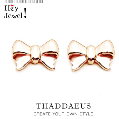 Stud Earrings Bow,Europe Style Glam Fashion Good Jewerly For Women,2017 Gift In 925 Sterling Silver,Super Deals