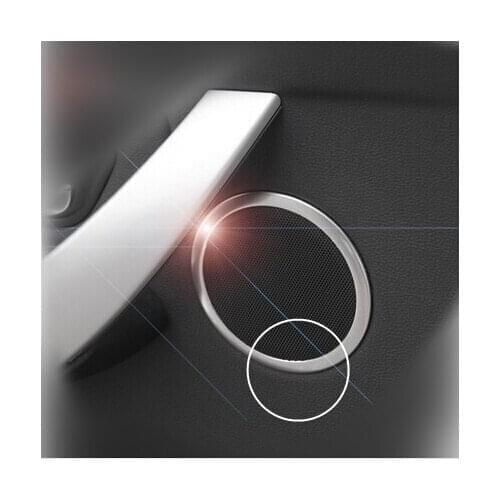 Car styling Stainless Steel Interior Door Speaker ring cover trim for BMW 1 & 3-Series F30 F34 F35 316 320Li 328Li 335 3GT X1