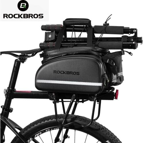 ROCKBROS Large Capacity Bike Seat Bag Rear Backpack Trunk Cycling Pannier Package MTB Cycle Bicicleta Bagz Bicycle Accessories