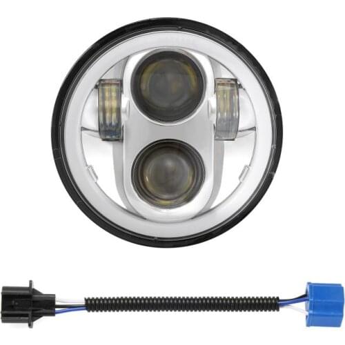 5.75 Inch Motorcycle LED 4D Projector Headlight 10-30V Car Fog Lamp Hi-Lo beam IP67 Waterproof For Dyna/softail/Sportster