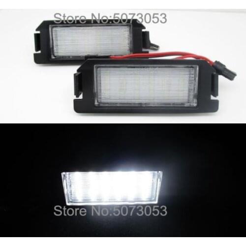 2PCS LED License number plate lamp light for Kia Rio III UB 11-15 Picanto TA 11-15 Soul AM 09-15 Soul II PS 14-15