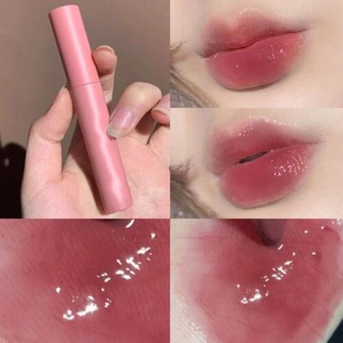 Rainbow Stick Mirror Lip Gloss Water Glass Lip Gel The Texture Is Dense Delicate Waterproof Lipstick Shiny Lip Glaze Lip Makeup