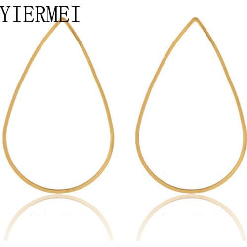 2019 New Earrings Simple Wild Personality Copper Earrings Oorbellen Geometric earrings Fish line cross earrings Women Jewelry