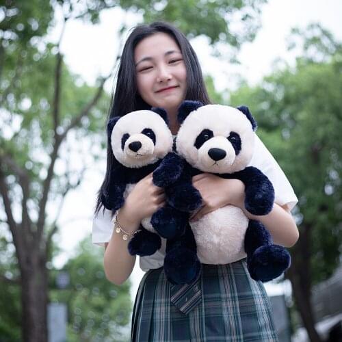 35/45CM Funny Simulation Panda Plush Toys Soft Cartoon Animal Black and White Panda Dolls Stuffed Soft Doll Kids Gifts