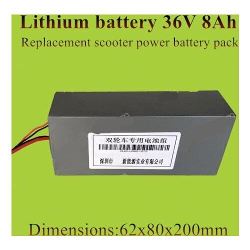 36v 8Ah lithium li-ion battery pack for 36v repalce self balance scooter board ebike 350w 500w