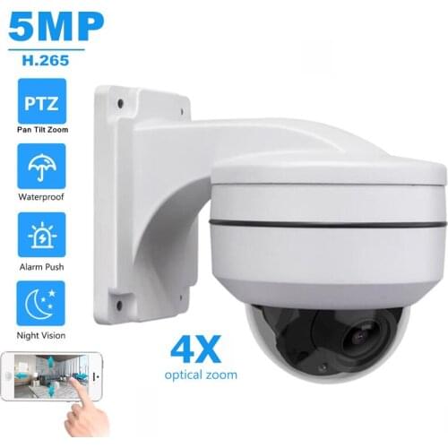 OwlCat HD 2MP 5MP Network Wired Dome IP Camera PTZ 4X Zoom AF IR Night Vision Home Security Surveillance Camera Hisee Phone View