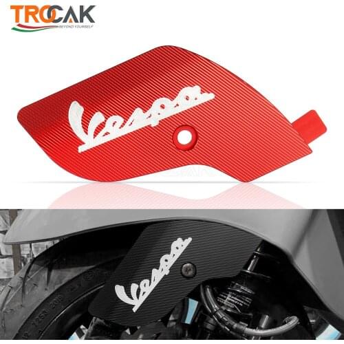 For Vespa Sprint Primavera 150 LX S150 CNC Aluminum Rocker Cover Motorcycle Front Wheel Side Protector Shield Accessories
