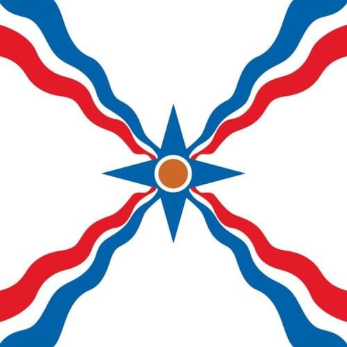 Free shipping xvggdg 70*70cm Polyesterany Assyrian flag syria banner Custom Flag