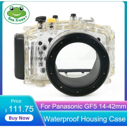 For Panasonic GF5 14-42mm Digital Camera Diving Case Underwater Waterproof Housing Case Transparent Waterproof Cover