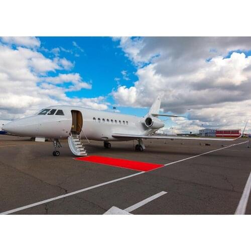 Photography Background Airport Pavement Airplane Red Carpet Custom Backdrop Photo Studio for Children Baby Portrait Photoshoot