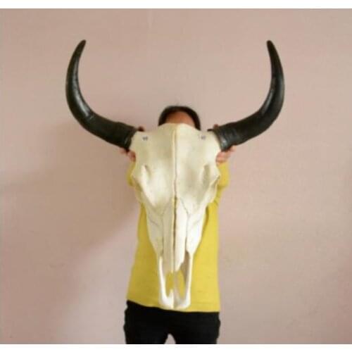 Head Arts natural yak skull crafts really tau decorations characteristics of mural handicraft gift ornaments home decoration