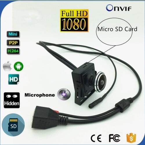 1080P HD Fisheye IP Camera Onvif 2MP HD Security Camera CCTV Surveillance Camera Audio TF Card Recording PC Browser
