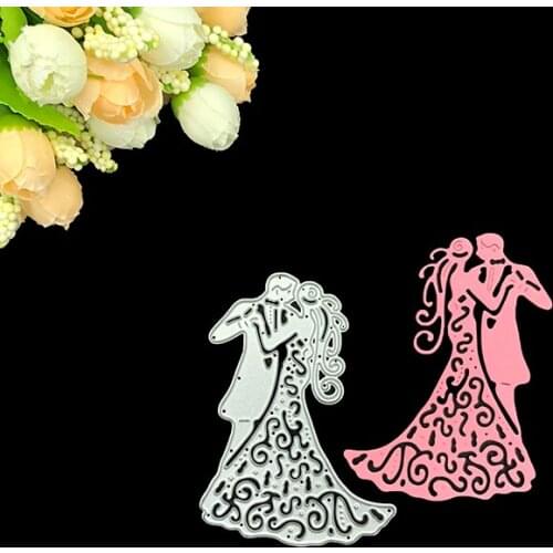 Julyarts Scrapbooking Cutting Dies Metal Romantic Wedding Love Couple Blades Craft Dies Metal For Card Making