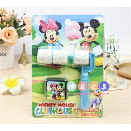 Mickey Mouse Stamper Stamp Set Craft Stamps Stationery Set Kid Snow Party Supplies Stamp Gifts DIY Cartoon Seal