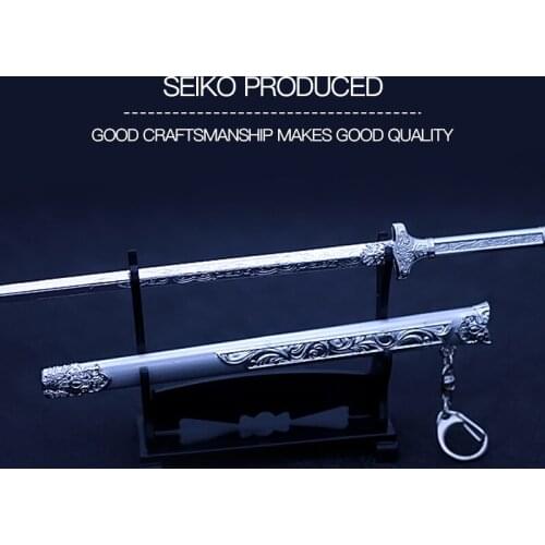 Film And Television Peripheral Weapons Theater Version With Scabbard Hyosung Dust Frost Huajian Alloy Weapon Model 22cm Toy