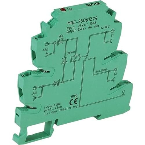 MRC-25D61Z24 DC24V PLC relay output amplifier board relay module ultra-thin relay module MRC-25D61C24