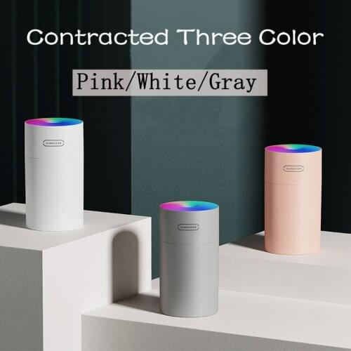 Toolikee 270ml Mini Desktop Air Humidifier Essential Oil Diffuser Ultrasonic Aroma USB Humidificador with Colorful Night Lamp