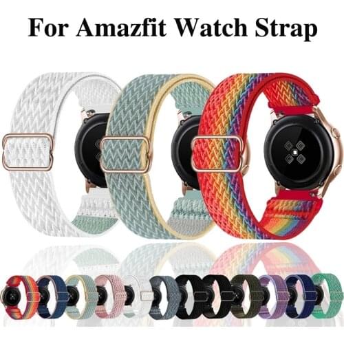 Nylon Watch Strap for Xiaomi Huami Amazfit GTS 2 mini GTR 2e Bracelet for Amazfit Bip lite GTS 2e gts2mini WatchBands