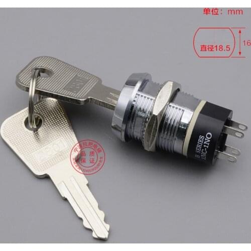 Brand New Single Pull Power Lock Key Switch 2801 with Key Car Abutment Mitsubishi ji zhan suo Elevator Accessory