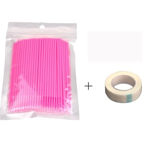 Disposable MicroBrush 100pcs Eyelashes Extension Mascara Wand Applicator Spoolers Eye Lashes Removing Tools