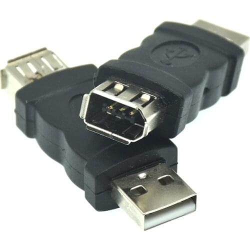 USB 2.0 A Male to Firewire IEEE 1394 6P Female Adaptor Converter Connector F/M ADAPTER