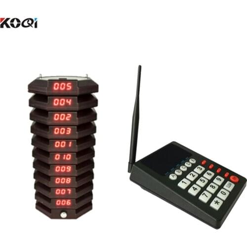 433.92mhz Pager Restaurant Wireless Calling System Waiter Pager Call Customer For Restaurant Church Nursery Wireless Pager
