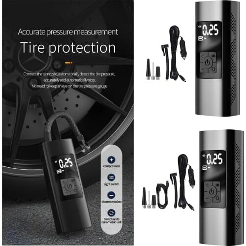 Portable Auto Car Tyre Pump Tyre Inflator Electric Air Compressor with Digital Display for Car Bicycle Motorcycle Swim Circle