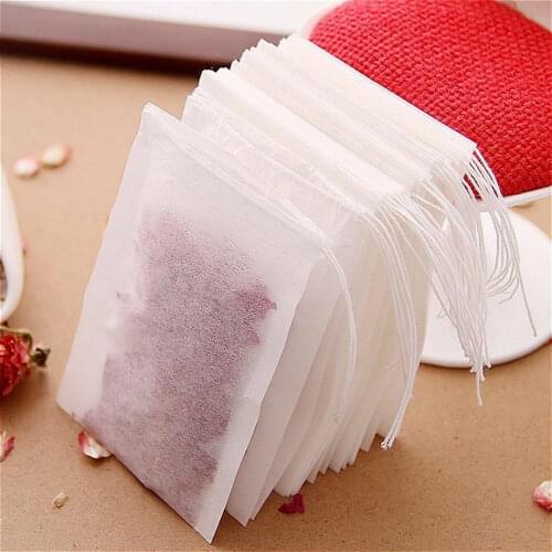 Making Milk Teabags 5 X 7CM Empty Scented Tea Bags with String Heal Seal Filter Paper for Herb Loose Tea Paper Bag