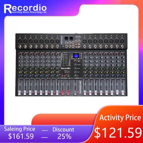 GAX-ET16 Professional 16-Channel Mixer Single Output Blueteeth With Effect Reverb Can Be Used For Singing Performances
