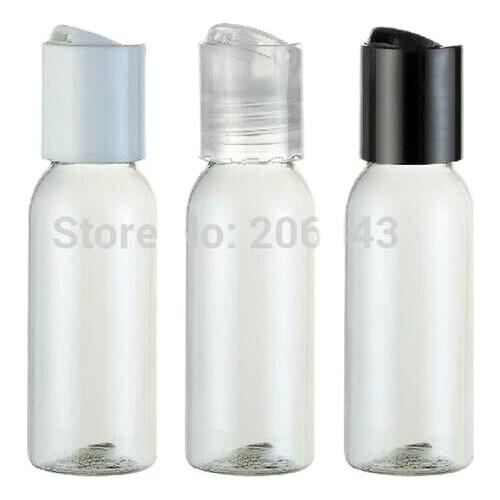 30ml transparent ROUND SHOULDER plastic PET bottle ,toilet water bottle,lotion bottle with press lid