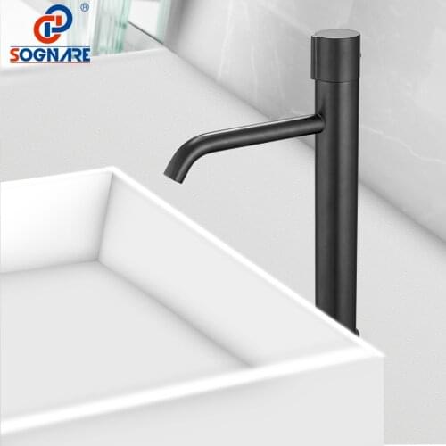 Luxury Waterfall Tap Tall Bathroom Basin Faucet Contemporary Single Lever Sink Mixer Tap for Bathroom Sink Faucet Water Crane