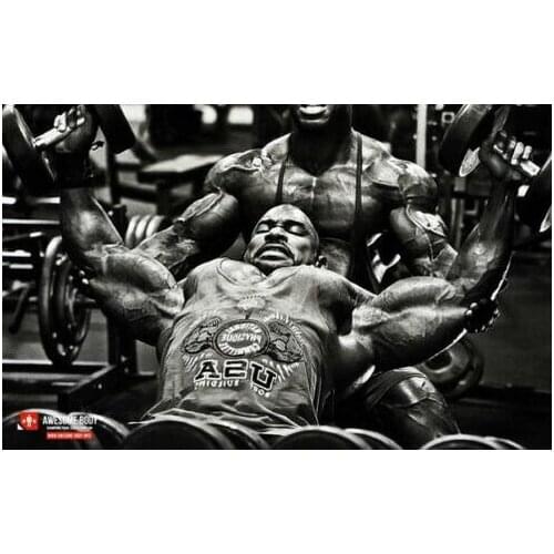 Body Building Keep Fit Muscle Exercise Work Out Art Film Print Silk Poster Home Wall Decor 24x36inch