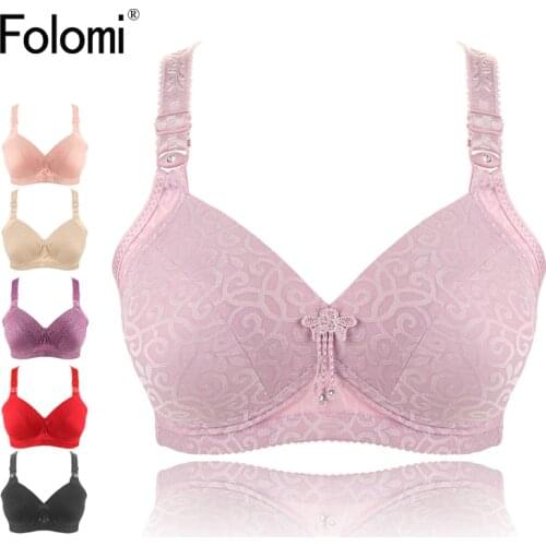 Thin Cup Wire Free Bra Full Coverage Lace Brassiere Back Closure Cotton Bras B C Cup Lingerie Feimme